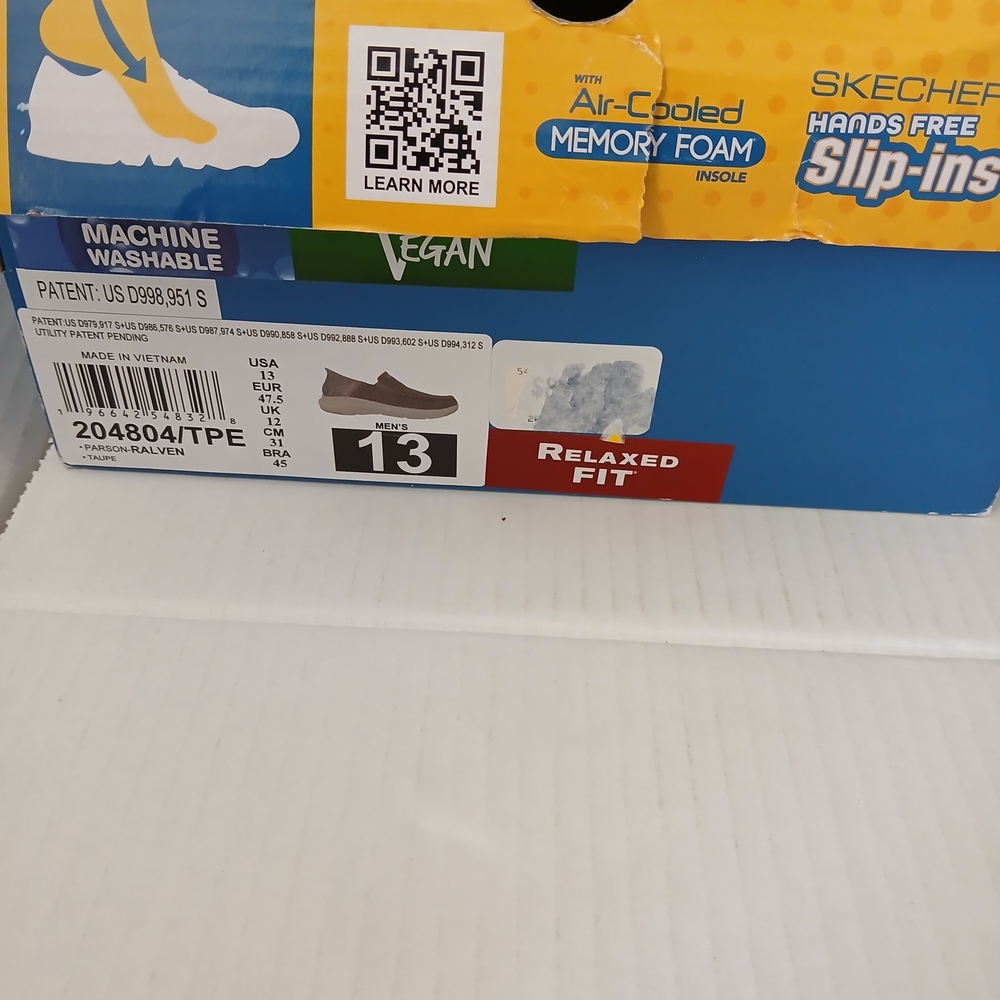 Skechers Men's Taupe Brown Slip-On Casual Sizes 11 New - Picture 7 of 7